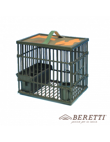 Small cage with side opening and waterproof camouflage ceiling