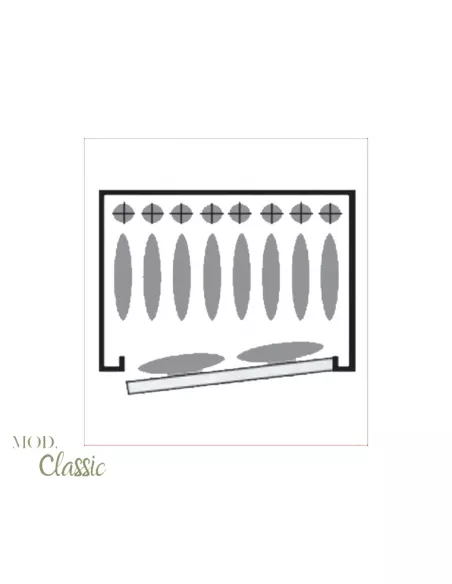 CASSAFORTE CLASSIC CLT10 disposizione fucili CASSAFORTE CLASSIC CLT10 disposizione fucili