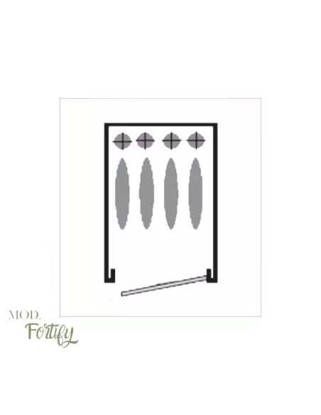 CASSAFORTE FORTIFY DELTA 4 posizione fucili