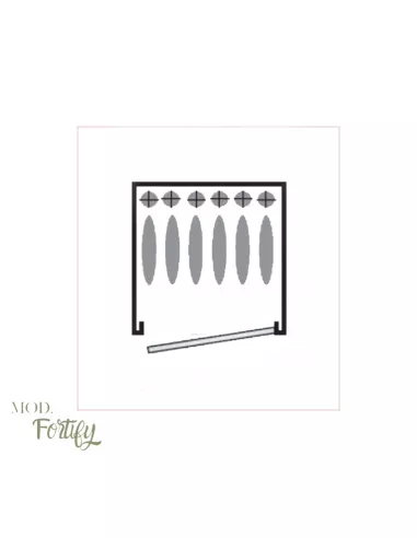 CASSAFORTE FORTIFY DELTA 6 disposizione fucili