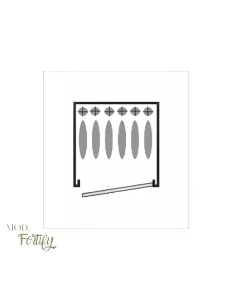 CASSAFORTE FORTIFY DELTA 6 disposizione fucili CASSAFORTE FORTIFY DELTA 6 disposizione fucili