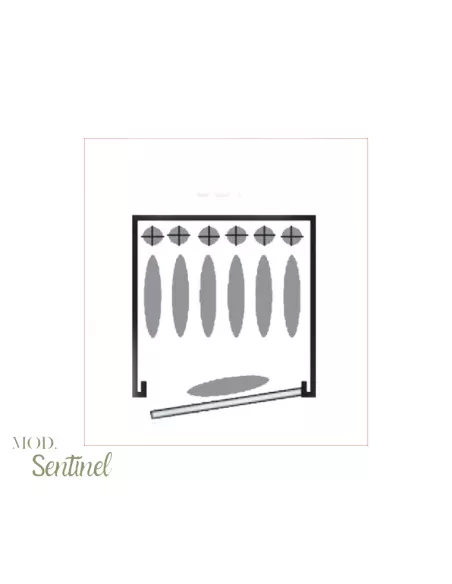 CASSAFORTE INFAC SENTINEL SD7 disposizione armi