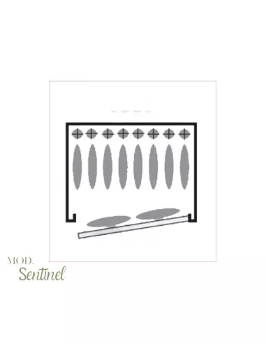 CASSAFORTE INFAC SENTINEL SD10 disposizione armi