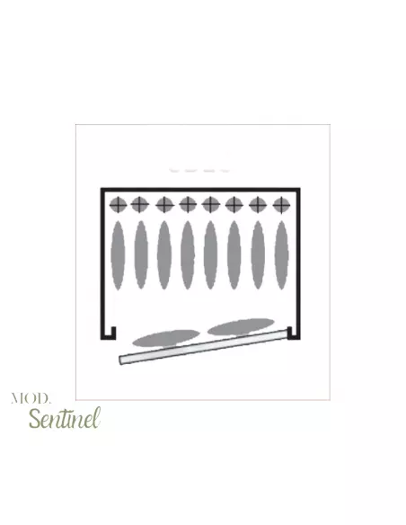 CASSAFORTE INFAC SENTINEL SD10 disposizione armi