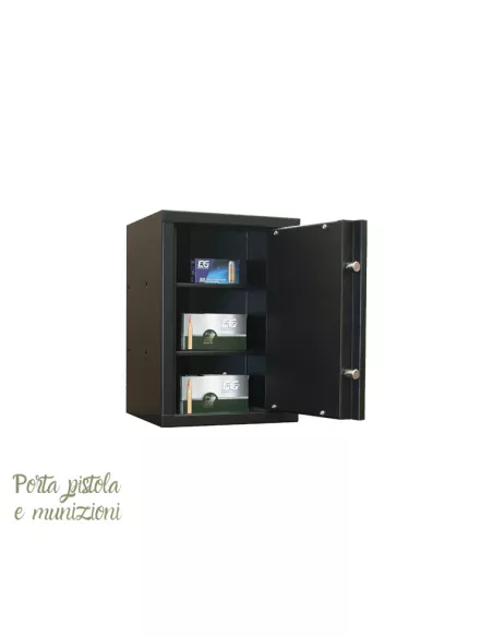 CASSAFORTE porta pistole e munizioni  DELTA 2 aperta