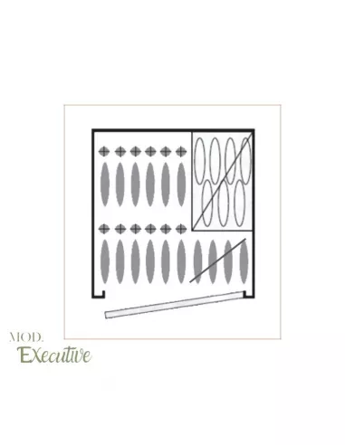 CASSAFORTE EXECUTIVE CLTT23 disposizione fucili