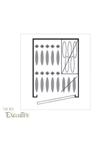 CASSAFORTE EXECUTIVE CLTT18 disposizione fucili