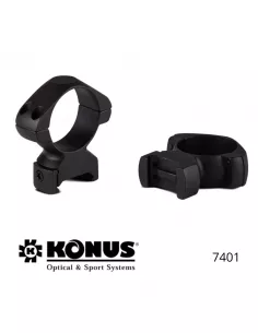 Anelli di montaggio medi Konus – Ø1″ - 25.4 mm - slitte Picatinny e Weaver