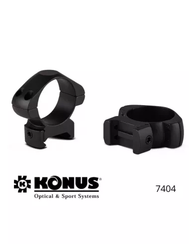 Крепёжные кольца Konus Medium – 30 мм – для планок Пикатинни и Вивер.