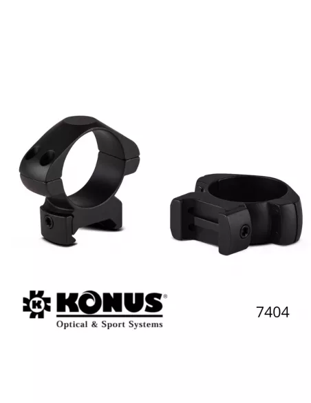 Крепёжные кольца Konus Medium – 30 мм – для планок Пикатинни и Вивер.