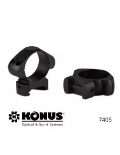 Anelli di montaggio bassi Konus – 30mm - slitte Picatinny e Weaver