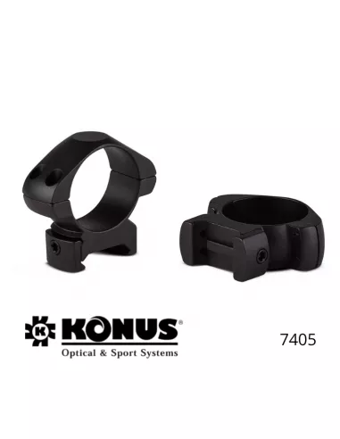 Низкие монтажные кольца Konus – 30 мм – для планок Пикатинни и Вивер.