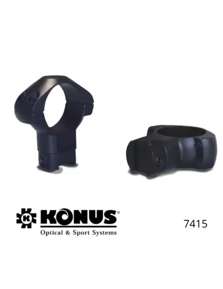 Monturas Konus Alto – Ø1″ - 25,4 mm - Calibre .22 - Armas de aire comprimido