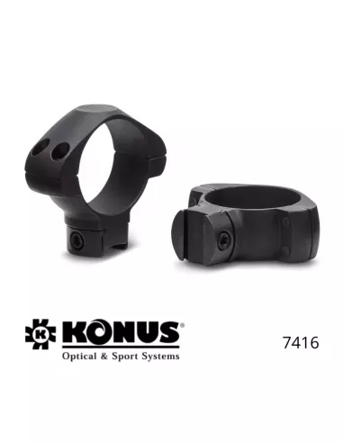 Anillas de montaje Konus Medium – Ø1″ – 25,4 mm – Rieles y carabinas de aire comprimido calibre .22