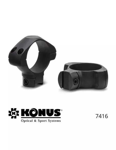 Anillas de montaje Konus Medium – Ø1″ – 25,4 mm – Rieles y carabinas de aire comprimido calibre .22
