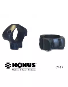 Низкие монтажные кольца Konus – Ø1″ – 25,4 мм – для планок и пневматического оружия калибра .22