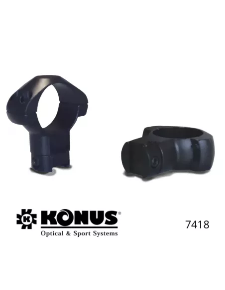 Anillas de montaje altas Konus – 30 mm - Rieles y carabinas de aire comprimido de calibre .22