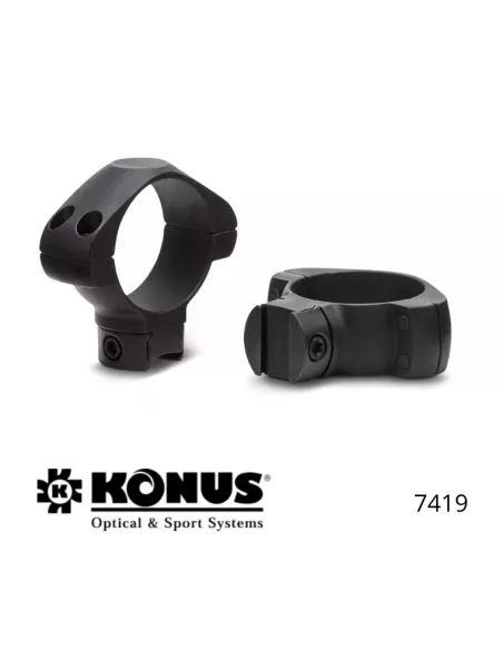 Крепёжные кольца Konus Medium – 30 мм – для планок и пневматического оружия калибра .22