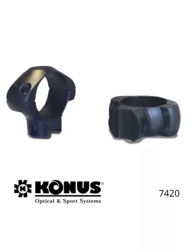 Низкие монтажные кольца Konus – для планок и пневматического оружия калибра 30 мм (22).