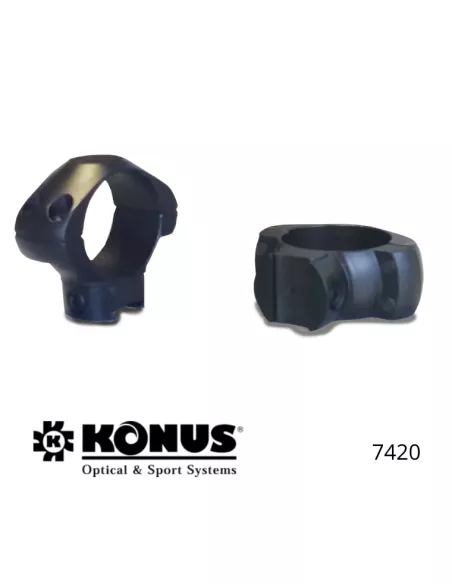 Anillas de montaje bajas Konus – 30 mm - Rieles y carabinas de aire comprimido de calibre .22