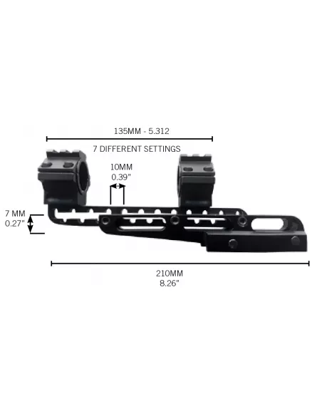 Schemi misure attacchi Konus Cantilever Mount