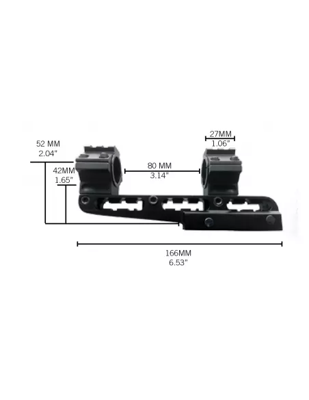Schemi misure attacchi Konus Cantilever Mount