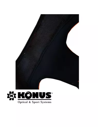Chaleco protector Konus para colmillos de perro con detalles de tela