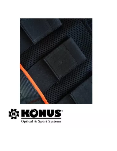 Chaleco protector Konus para colmillos de perro con detalle de desgarro