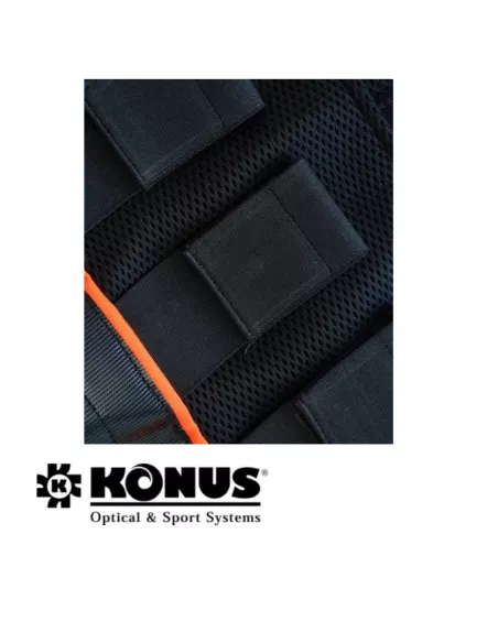 Chaleco protector Konus para colmillos de perro con detalle de desgarro