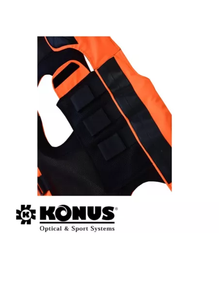 Chaleco protector de colmillos de perro Konus, detalle del cuerpo