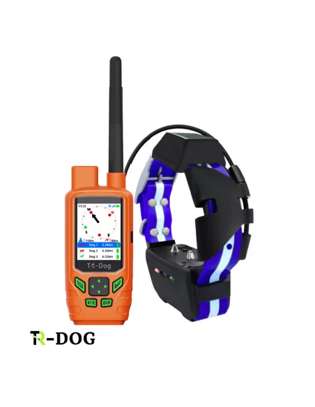TR-dog® Houndmate 100/R50 Collare GPS Blu + Palmare Arancione