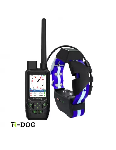 Collar GPS TR-dog® Houndmate 100/R50 azul + negro.