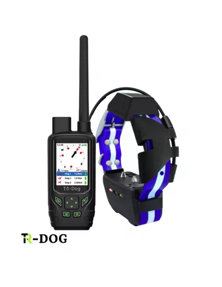 Ошейник TR-dog® Houndmate 100/R50 с GPS, синий + черный, портативный.