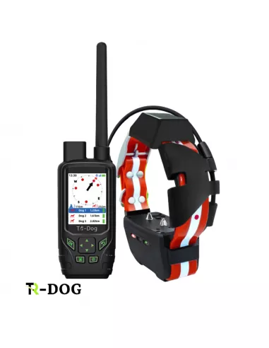 Ошейник TR-dog® Houndmate 100/R50 с GPS-навигатором красного цвета + черный портативный GPS-навигатор