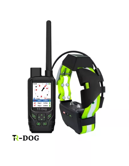 TR-dog® Houndmate 100/R50 Collare GPS giallo + Palmare Nero