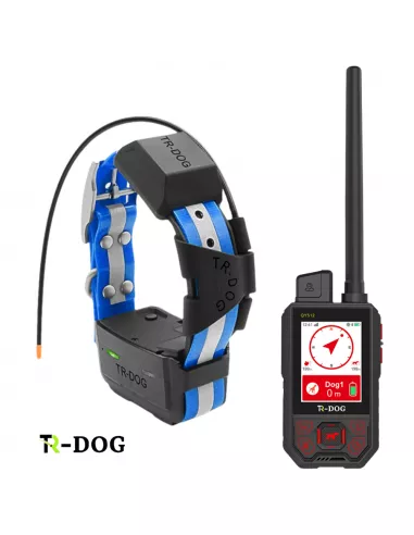 Ошейник TR-dog® Q512 R60 с GPS-навигатором синего цвета + портативное устройство