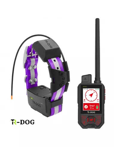 Ошейник TR-dog® Q512 R60 с GPS, фиолетовый, + портативный.