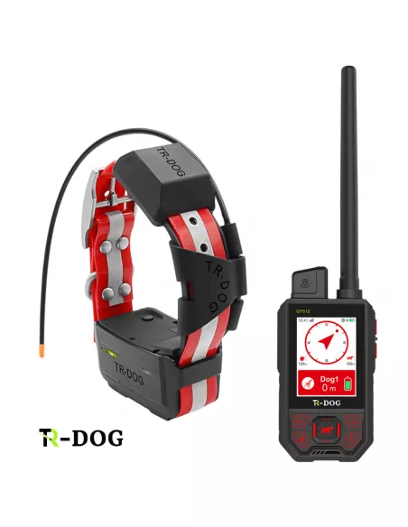 TR-dog® Q512 R60 Collare GPS rosso + Palmare