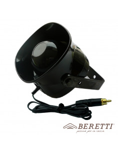 Bocina profesional para codornices, gansos y patos con conector RCA.
