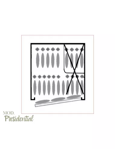CASSAFORTE EXECUTIVE CLTT23 disposizione fucili